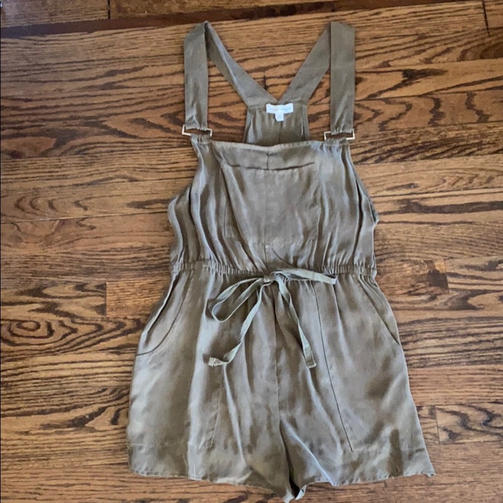 Olive Green Honey Punch Romper